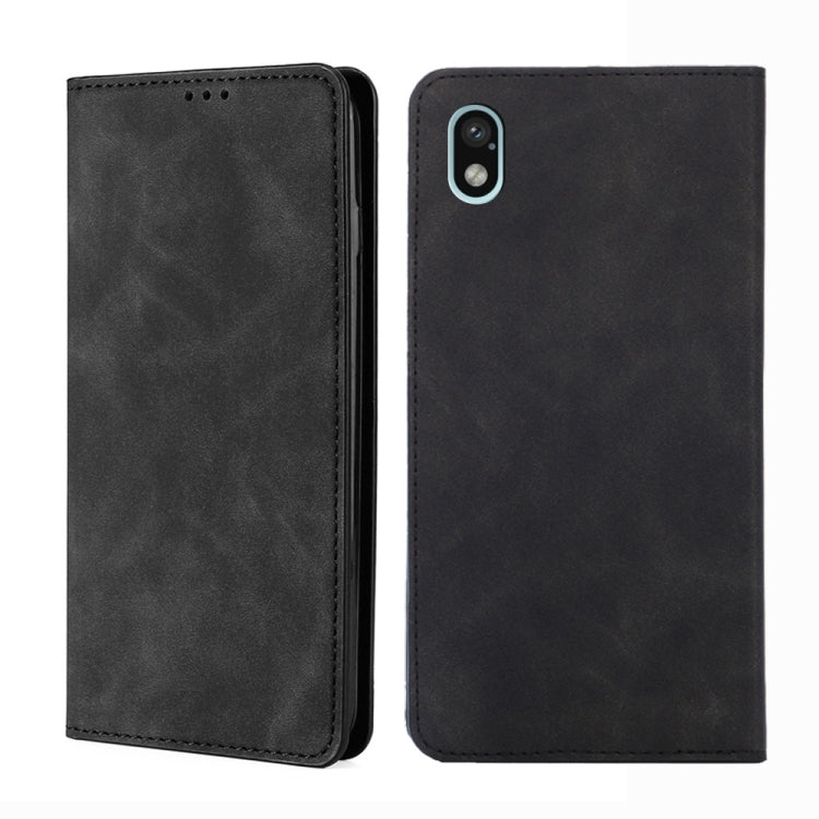 For Sony Xperia Ace III Skin Feel Magnetic Horizontal Flip Leather Phone Case