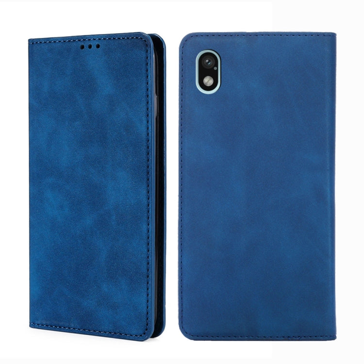 For Sony Xperia Ace III Skin Feel Magnetic Horizontal Flip Leather Phone Case