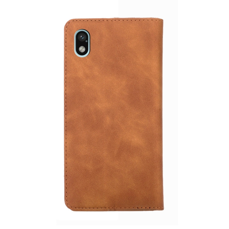 For Sony Xperia Ace III Skin Feel Magnetic Horizontal Flip Leather Phone Case