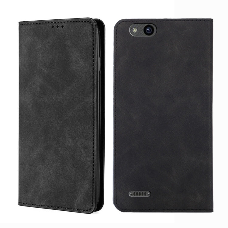 For ZTE Tempo X / Vantage Z839 / N9137 Skin Feel Magnetic Flip Leather Phone Case