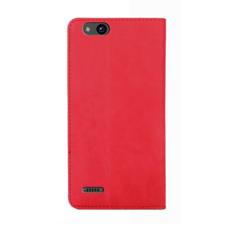 For ZTE Tempo X / Vantage Z839 / N9137 Skin Feel Magnetic Flip Leather Phone Case