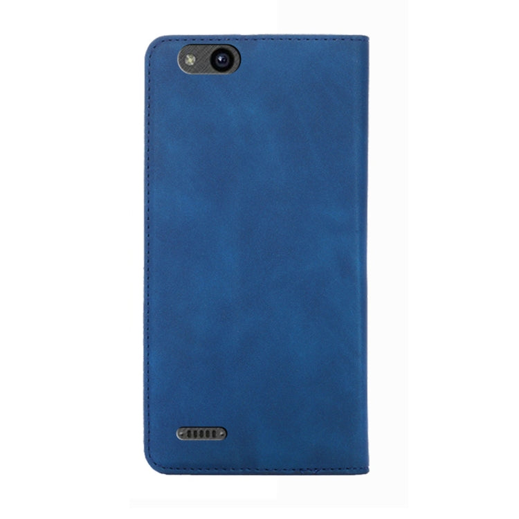For ZTE Tempo X / Vantage Z839 / N9137 Skin Feel Magnetic Flip Leather Phone Case