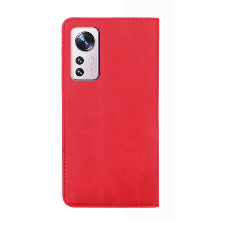 For Xiaomi 12 Pro Skin Feel Magnetic Flip Leather Phone Case