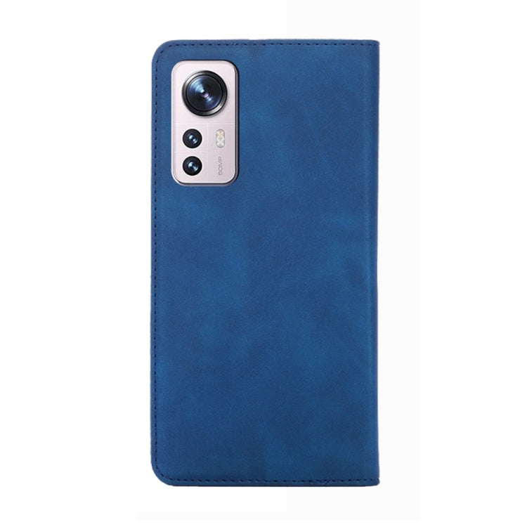 For Xiaomi 12 Pro Skin Feel Magnetic Flip Leather Phone Case