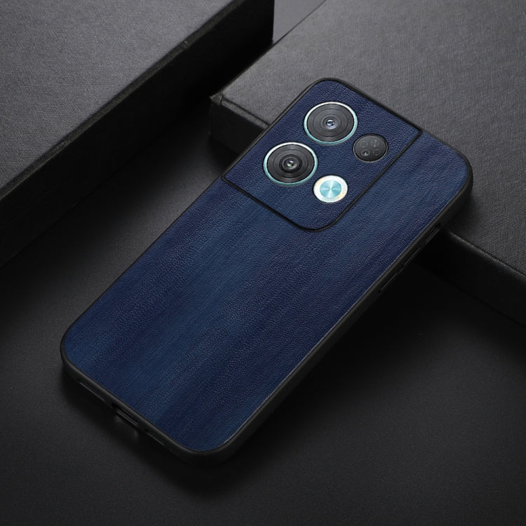 For OPPO Reno8 Yellow Cow Texture PU Phone Case