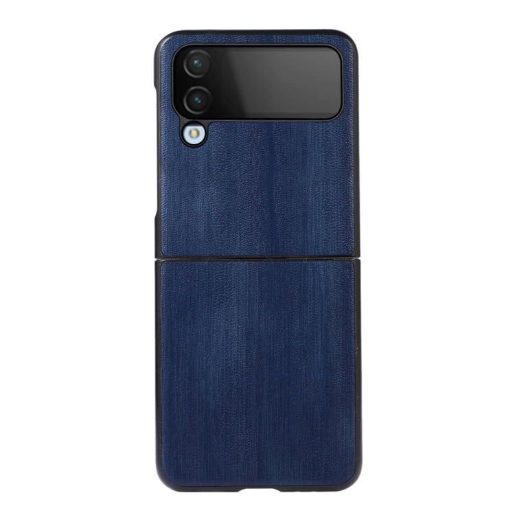For Samsung Galaxy Z Flip4 Yellow Cow Texture PU Phone Case
