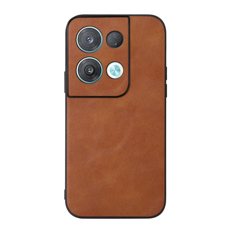 For OPPO Reno8 Cowhide Texture PU Phone Case