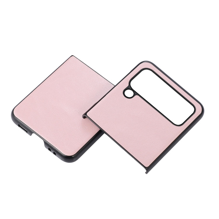 For Samsung Galaxy Z Flip4 Cowhide Texture PU Phone Case