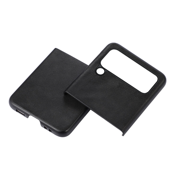 For Samsung Galaxy Z Flip4 Cowhide Texture PU Phone Case