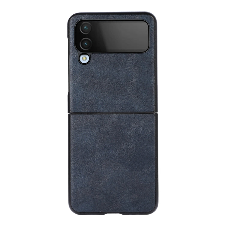 For Samsung Galaxy Z Flip4 Cowhide Texture PU Phone Case