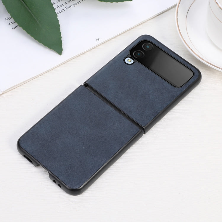 For Samsung Galaxy Z Flip4 Cowhide Texture PU Phone Case