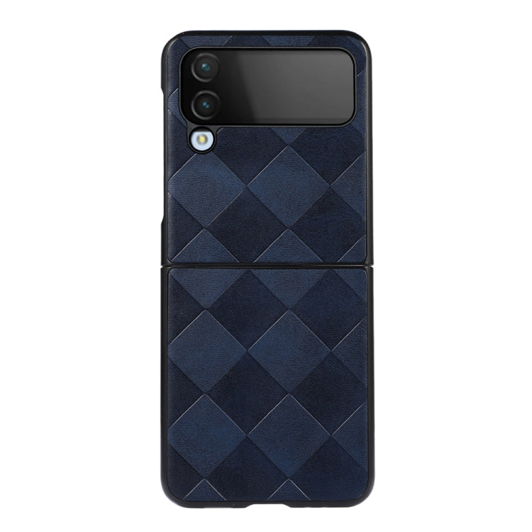 For Samsung Galaxy Z Flip4 Weave Plaid PU Phone Case