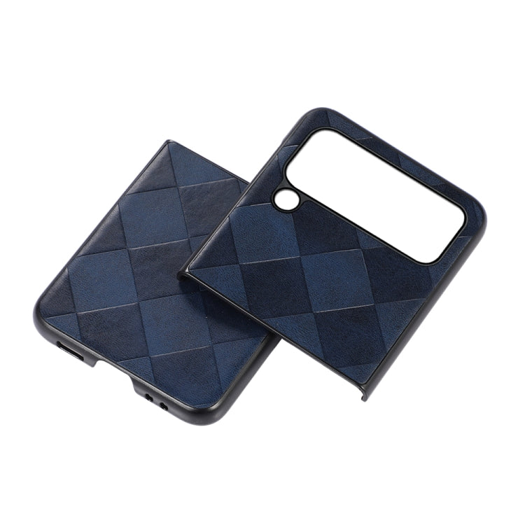 For Samsung Galaxy Z Flip4 Weave Plaid PU Phone Case