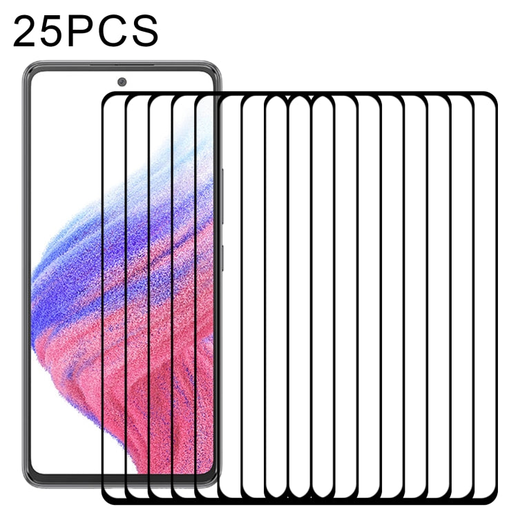 25 PCS Full Glue Cover Screen Protector Tempered Glass Film For Samsung Galaxy A53 5G