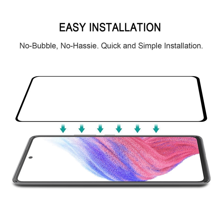 25 PCS Full Glue Cover Screen Protector Tempered Glass Film For Samsung Galaxy A53 5G