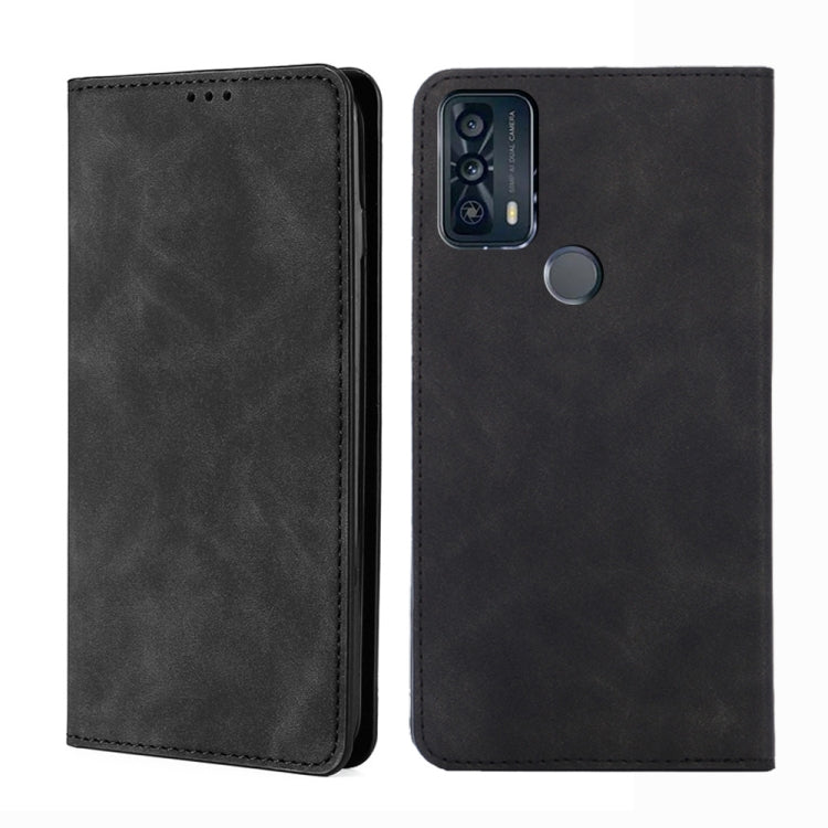 For TCL 20B-6159K Skin Feel Magnetic Horizontal Flip Leather Phone Case