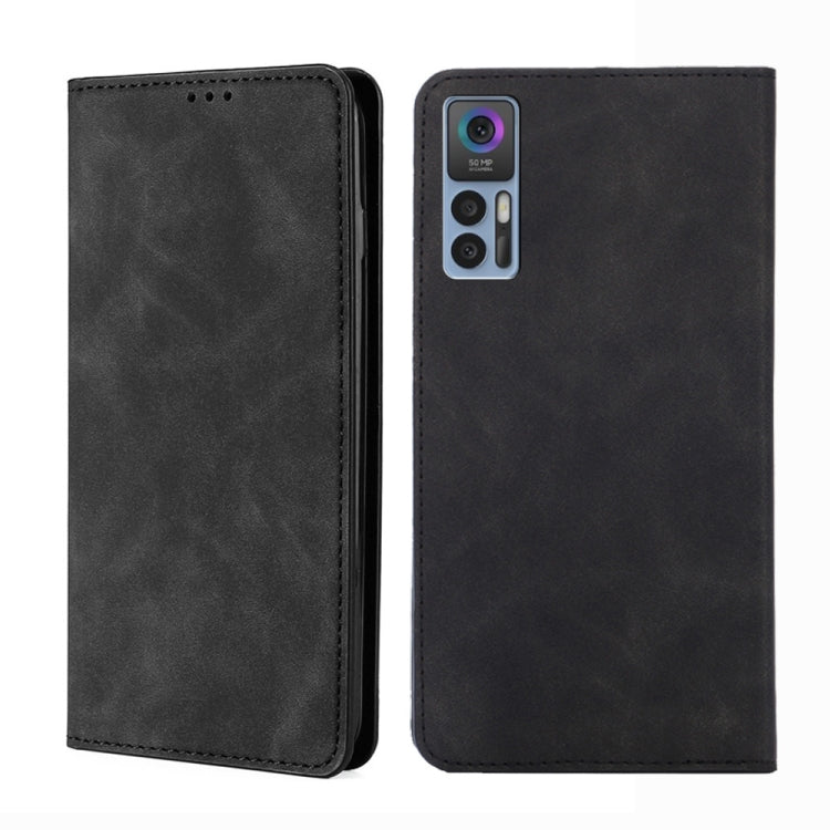 For TCL 30 5G / 30+ 5G Skin Feel Magnetic Horizontal Flip Leather Phone Case