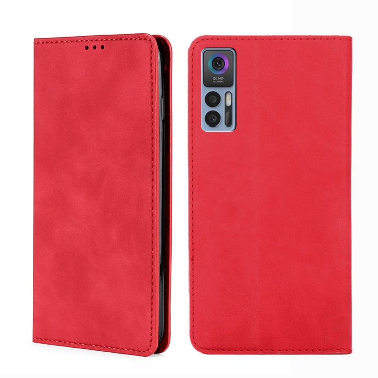 For TCL 30 5G / 30+ 5G Skin Feel Magnetic Horizontal Flip Leather Phone Case