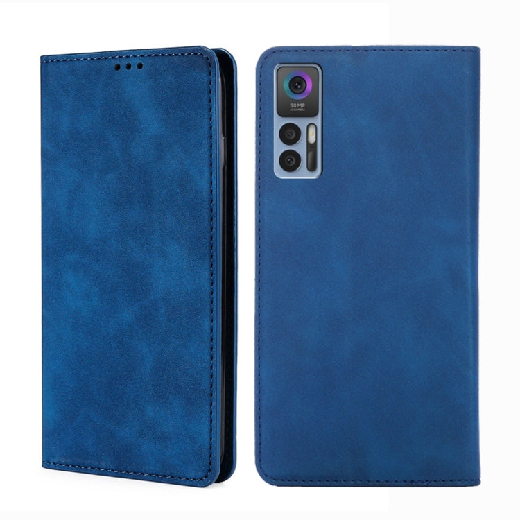 For TCL 30 5G / 30+ 5G Skin Feel Magnetic Horizontal Flip Leather Phone Case