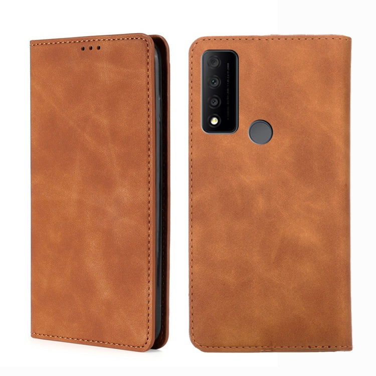 For TCL 30 V 5G-T781S Skin Feel Magnetic Horizontal Flip Leather Phone Case