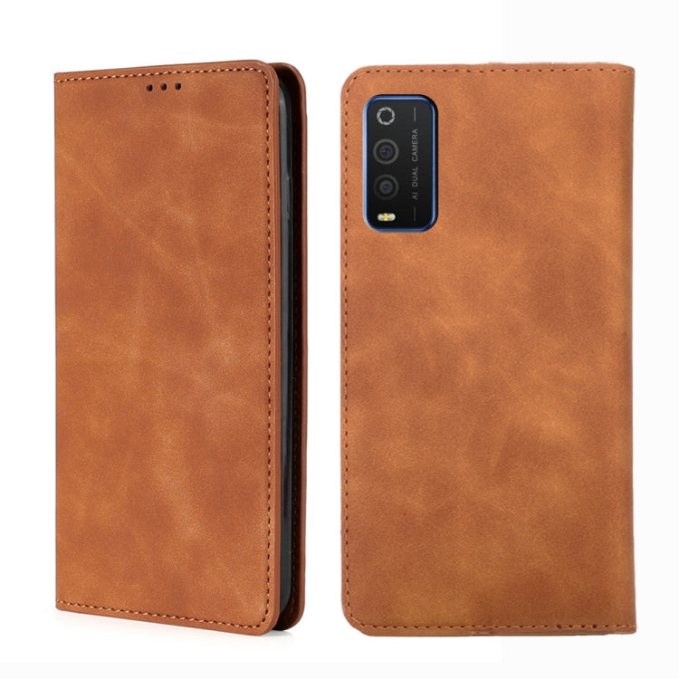 For TCL 205 Skin Feel Magnetic Horizontal Flip Leather Phone Case