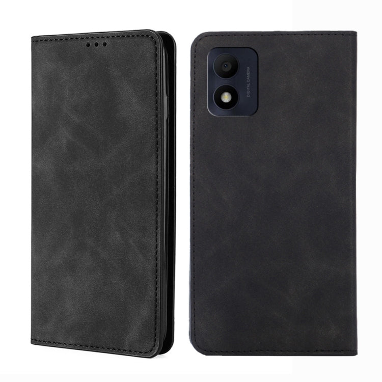 For Alcatel 1B 2022 Skin Feel Magnetic Horizontal Flip Leather Phone Case