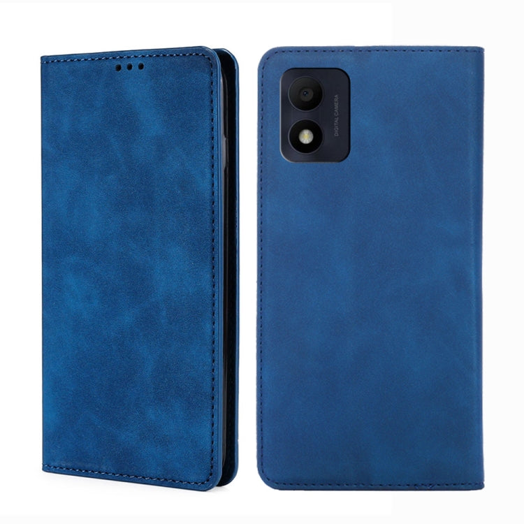 For Alcatel 1B 2022 Skin Feel Magnetic Horizontal Flip Leather Phone Case