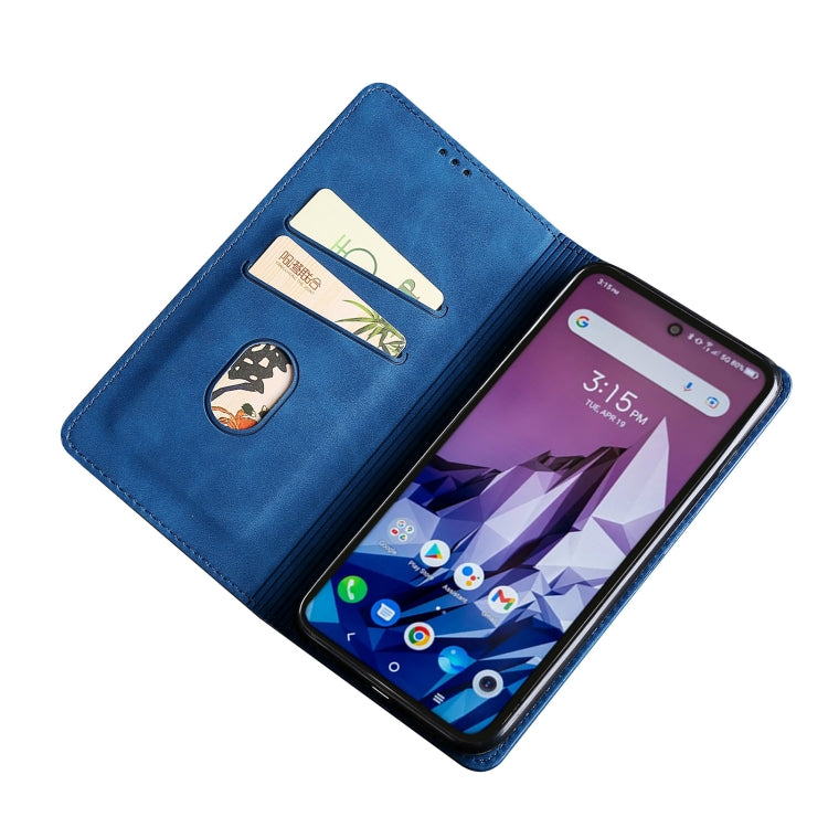 For Alcatel 1B 2022 Skin Feel Magnetic Horizontal Flip Leather Phone Case