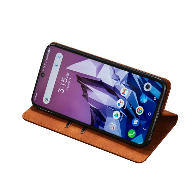 For Alcatel 1B 2022 Skin Feel Magnetic Horizontal Flip Leather Phone Case