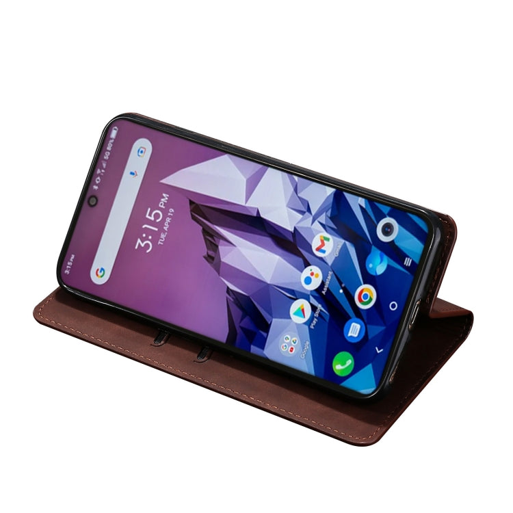For Alcatel 1B 2022 Skin Feel Magnetic Horizontal Flip Leather Phone Case