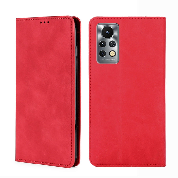 For Infinix Hot 11S-X6812 Skin Feel Magnetic Horizontal Flip Leather Phone Case
