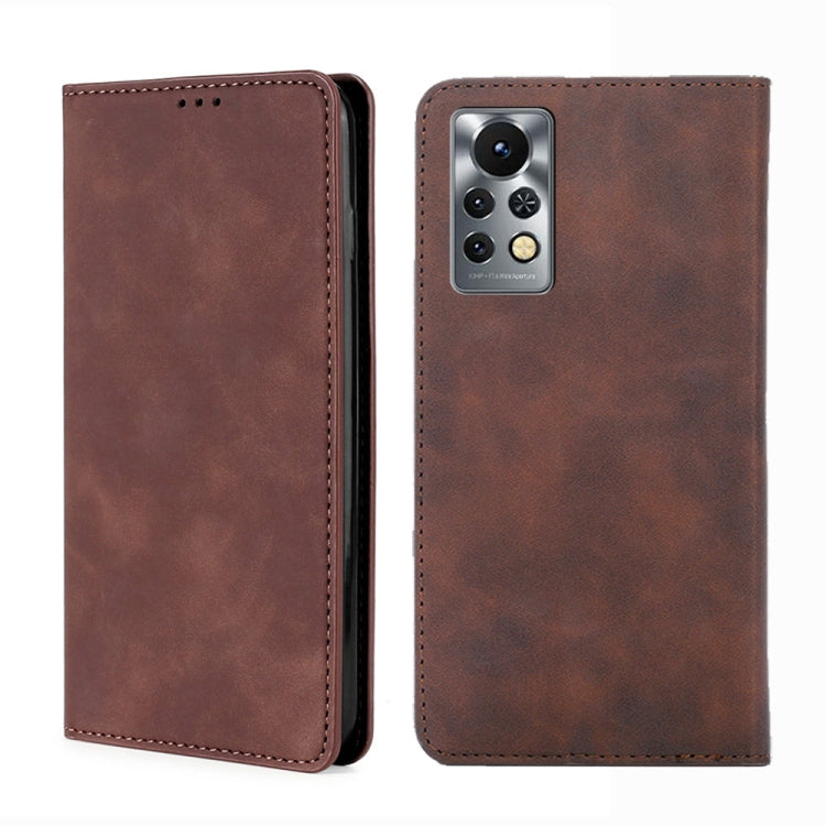 For Infinix Hot 11S-X6812 Skin Feel Magnetic Horizontal Flip Leather Phone Case