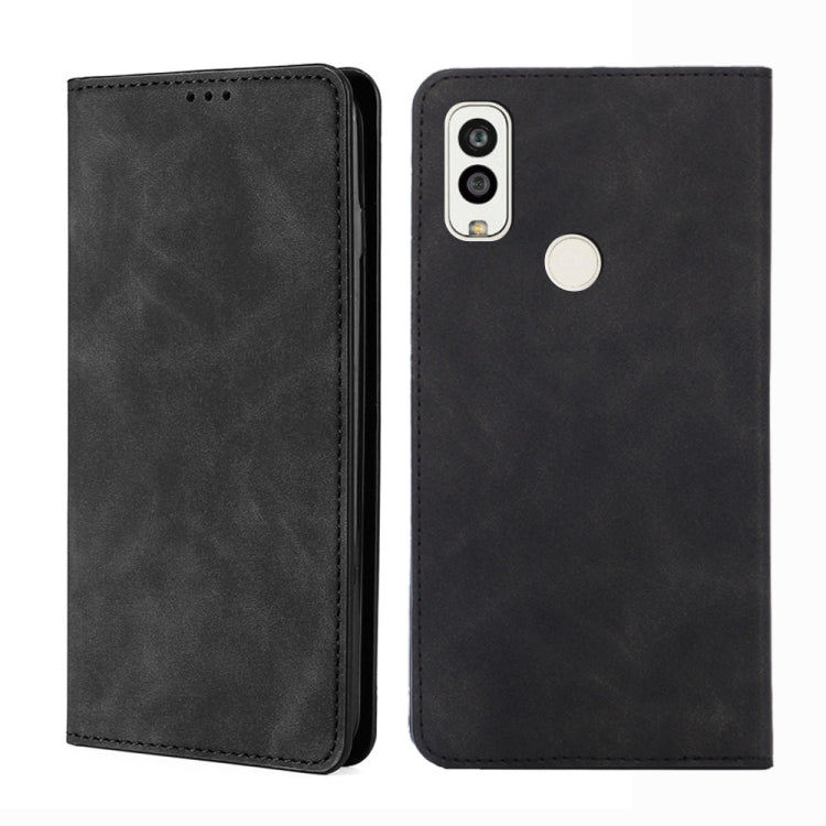 For Kyocera Android One S9-KC S304 / Digno Sanga Edition Skin Feel Magnetic Horizontal Flip Leather Phone Case