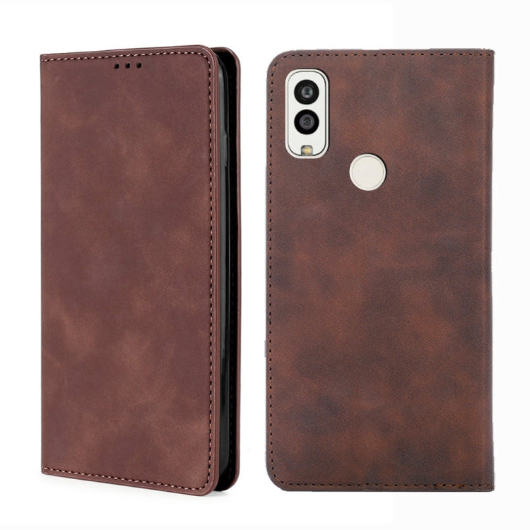 For Kyocera Android One S9-KC S304 / Digno Sanga Edition Skin Feel Magnetic Horizontal Flip Leather Phone Case