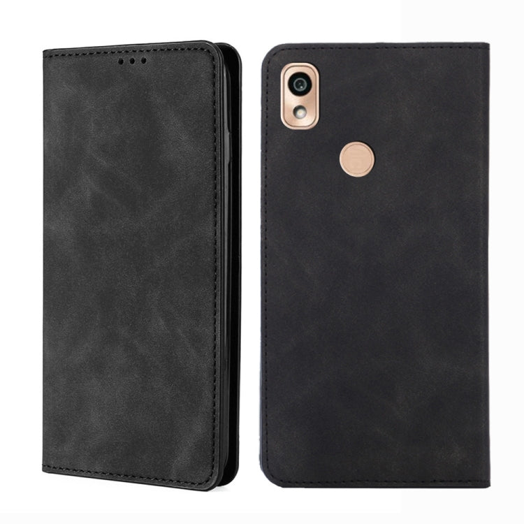 For Kyocera KY-51B Skin Feel Magnetic Horizontal Flip Leather Phone Case