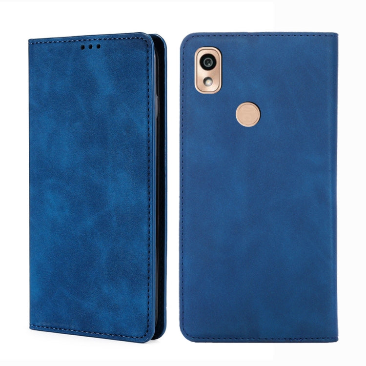 For Kyocera KY-51B Skin Feel Magnetic Horizontal Flip Leather Phone Case