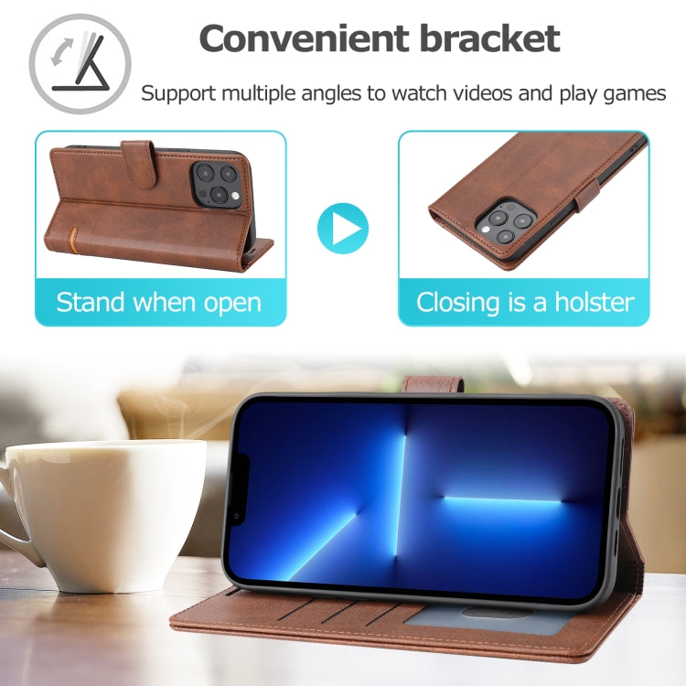 For iPhone 13 Pro Classic Wallet Flip Leather Phone Case