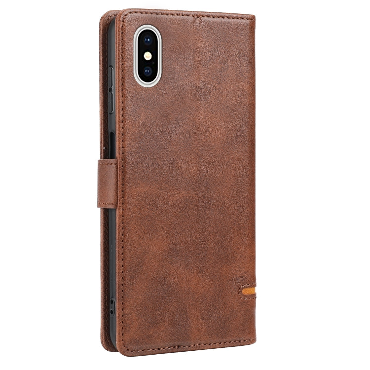 For iPhone X / XS Classic Wallet Flip Leather Phone Case