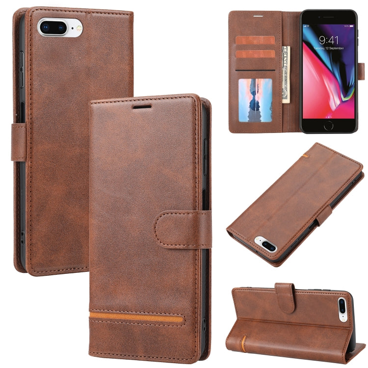 Classic Wallet Flip Leather Phone Case For iPhone 7 Plus / 8 Plus