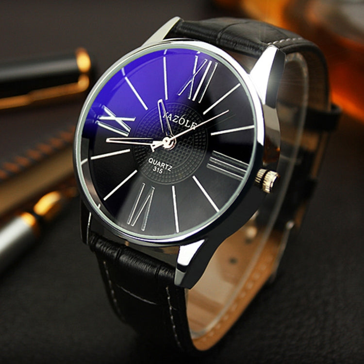 YAZOLE 315 Simple Large Dial Waterproof Sports Quartz Watch