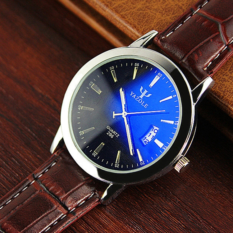 YAZOLE 296 Calendar Waterproof Luminous Quartz Watch