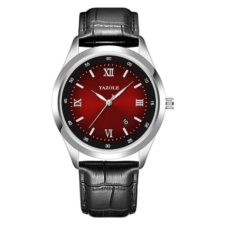 YAZOLE 552 Luminous Pointer Calendar Waterproof Quartz Watch