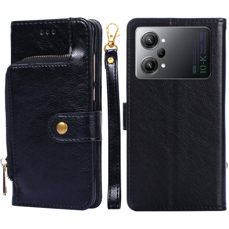 For OPPO K10 Pro 5G Zipper Bag Leather Phone Case