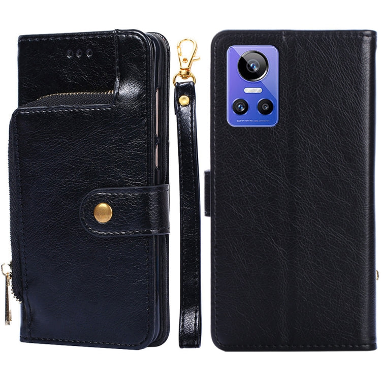 For OPPO Realme GT Neo 3 Zipper Bag Leather Phone Case