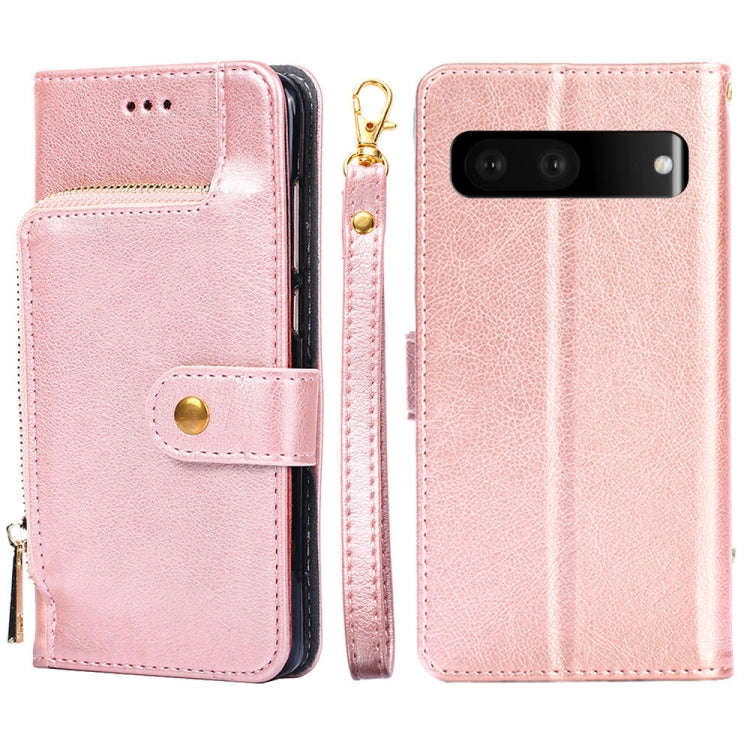 For Google Pixel 7 5G Zipper Bag Leather Phone Case