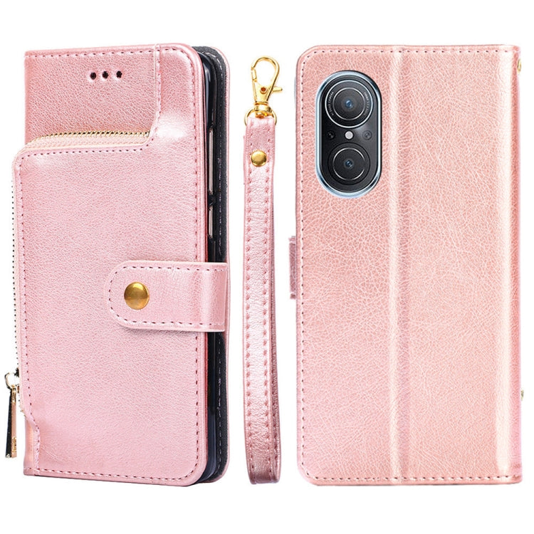 For Huawei nova 9 SE 4G Zipper Bag Leather Phone Case