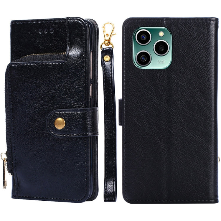 For Honor 60 SE Zipper Bag Leather Phone Case
