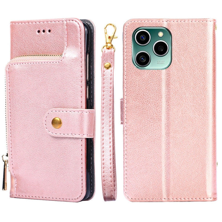 For Honor 60 SE Zipper Bag Leather Phone Case