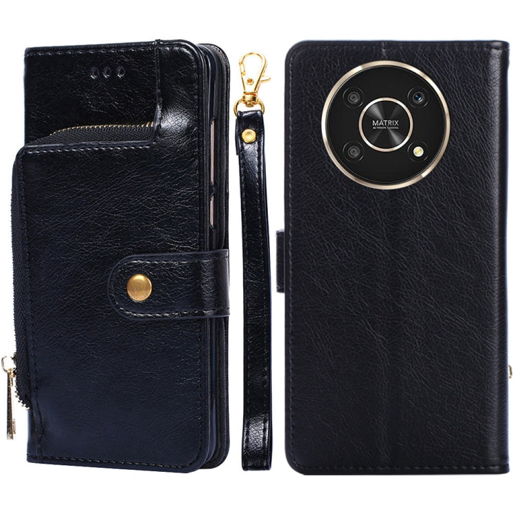 For Honor X30 Zipper Bag Leather Phone Case