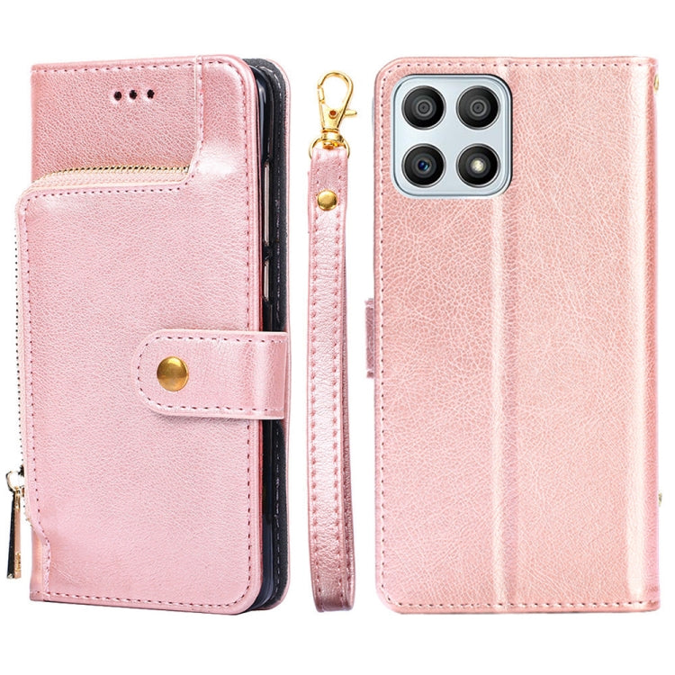 For Honor X30i Zipper Bag Leather Phone Case